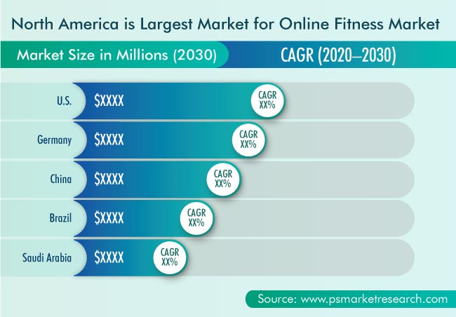 Online Fitness Market Geographical Insight