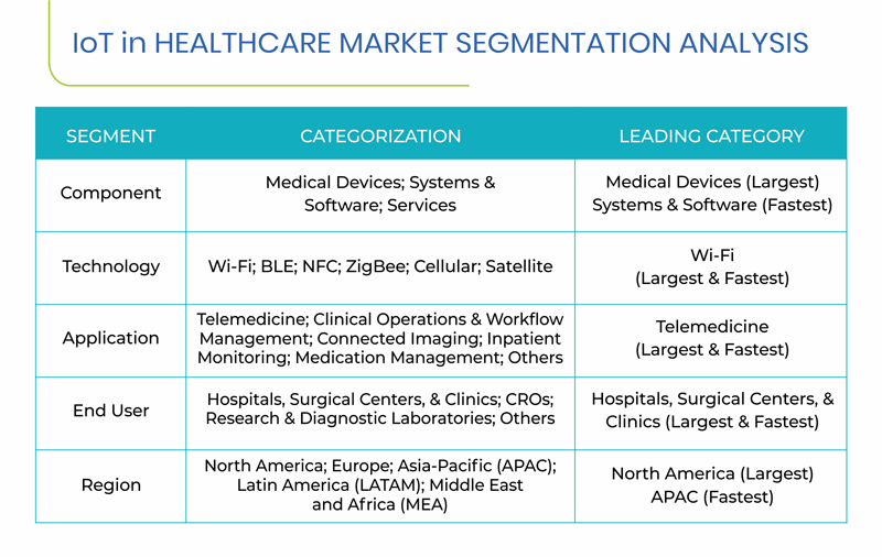 Healthcare Iot Market Segments