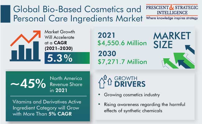 Bio-Based Cosmetics and Personal Care Ingredients Market Outlook