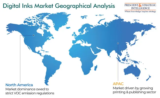 Digital Inks Market Geographical Analysis