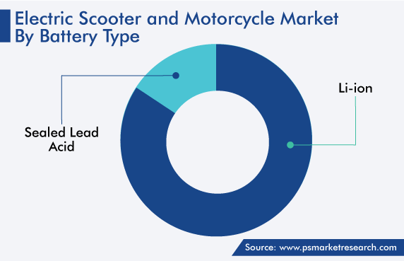 Electric Scooter and Motorcycle Market by Battery Type