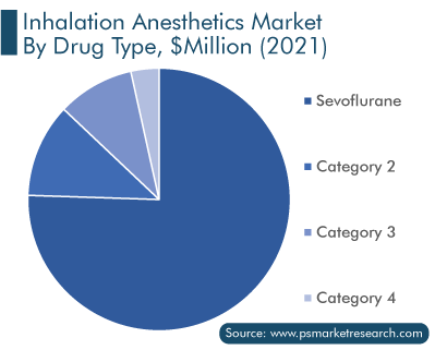 Inhalation Anesthetics Market, by Drug Type