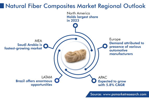 Natural Fiber Composite Market Regional Outlook