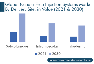 Needle-Free Injection Systems Market by Delivery Site