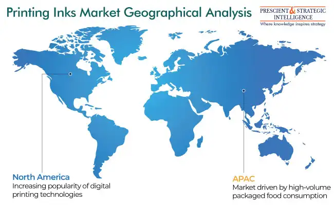 Printing Inks Market Geographical Analysis