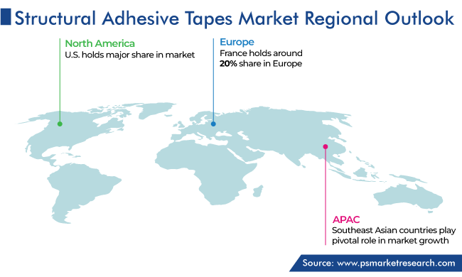 Structural Adhesive Tapes Market Regional Analysis Structural Adhesive Tapes Market Regional Outlook