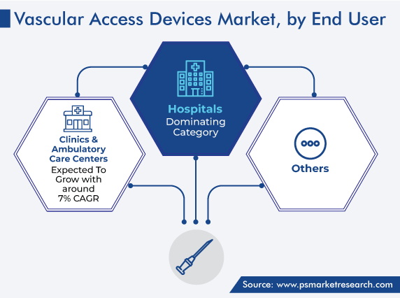 Global Vascular Access Devices Market by End User (Hospitals, Clinics & Ambulatory Care Centers)
