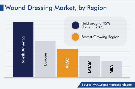Wound Dressing Market Geographical Outlook