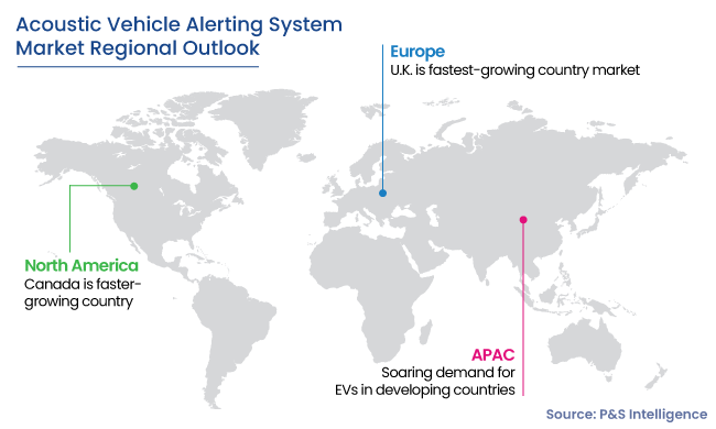 Acoustic Vehicle Alerting System Market Regional Analysis