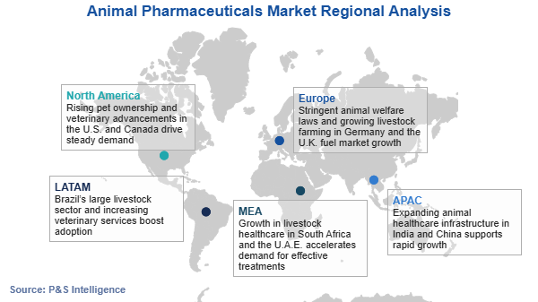 Animal Pharmaceuticals Market Regional Analysis