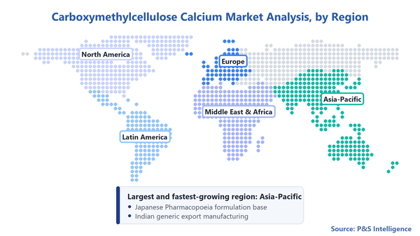 Carboxymethylcellulose Calcium Market Geographical Analysis