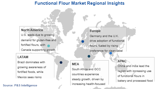 Functional Flour Market Geographical Analysis