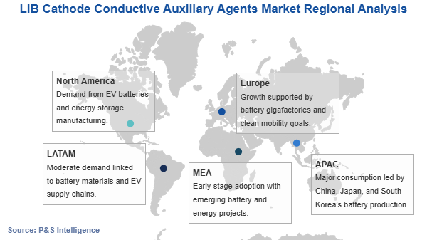 LIB Cathode Conductive Auxiliary Agents Market Geographical Analysis